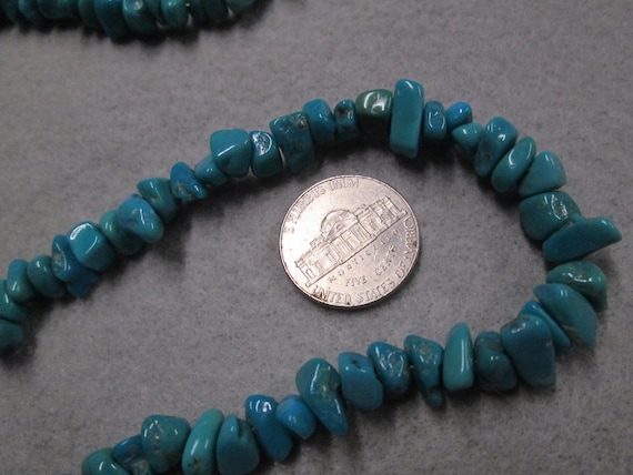 Southwestern Genuine TURQUOISE Rope Necklace>Turq… - image 3