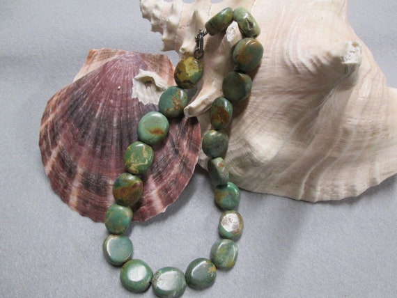 Southwestern TURQUOISE Necklace>Earthy genuine Turquoise Necklace,Genuine Turquoise,Chunky Turquoise necklace,Southwestern Necklace
