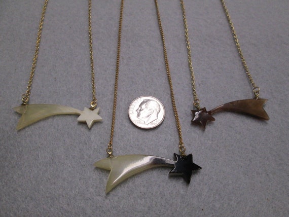 Gold "Horn" SHOOTING STAR Necklaces>Star necklace… - image 2