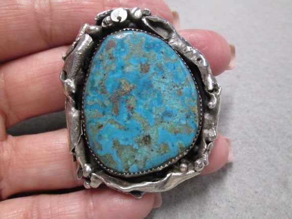 Navajo Turquoise Sterling Ring>925 Genuine MORENC… - image 7