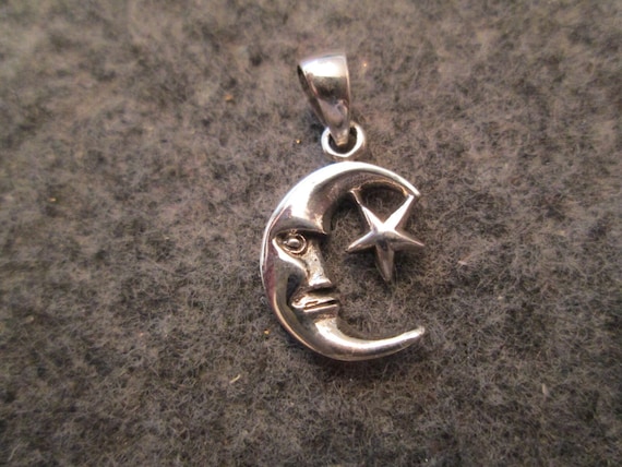 Celestial  MOON/STAR Pendant>925 Celestial Pendant,925 Sterling Pendant,Crecent Moon,Sun,Moon,Celestial pendant,925 Moon & Stars,Sterling