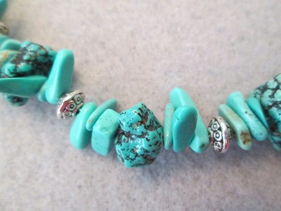 Native American Genuine Turquoise Necklace>Turquo… - image 2