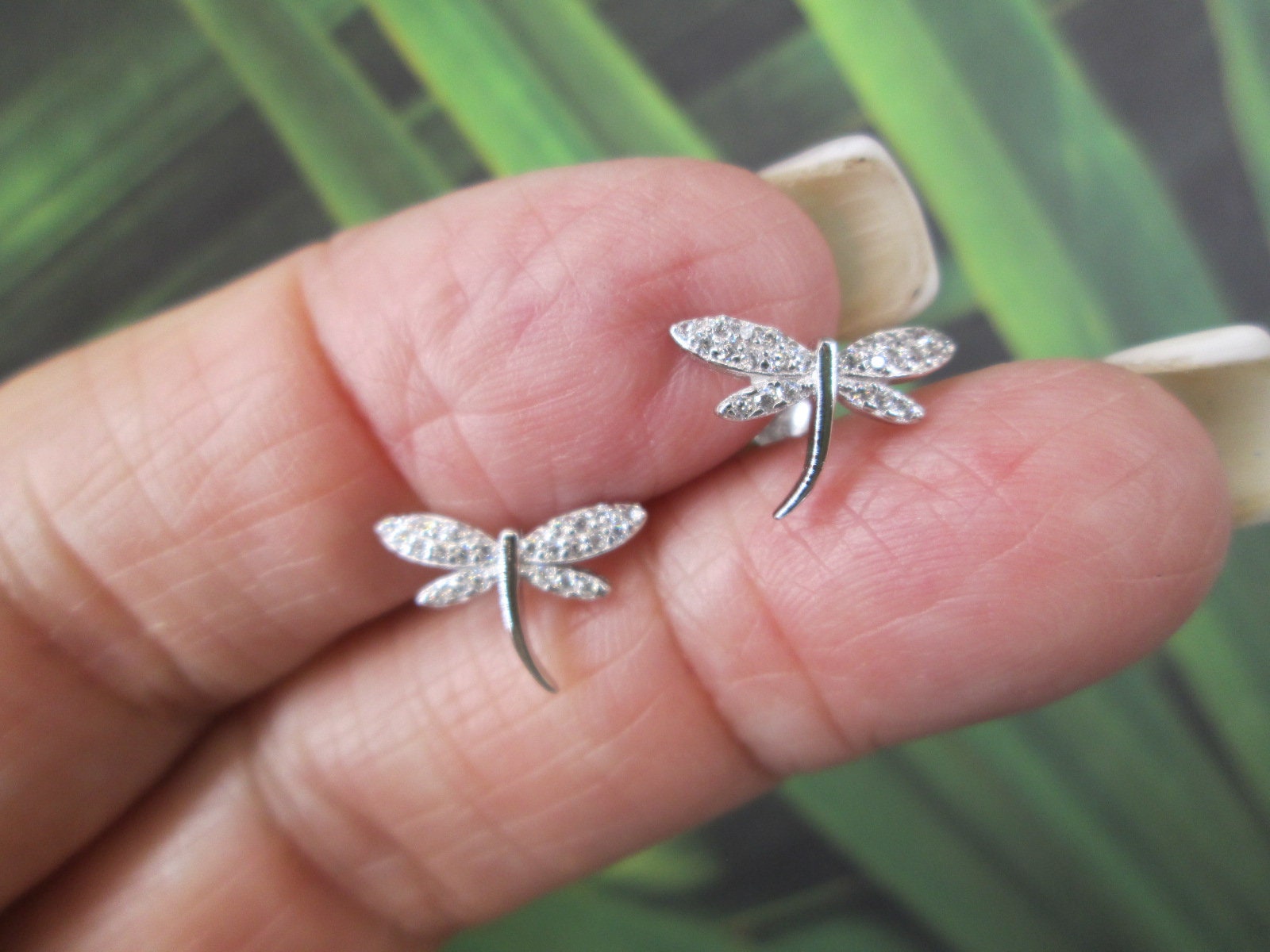 Orecchini da donna in argento Sterling 925 con pietra di luna
