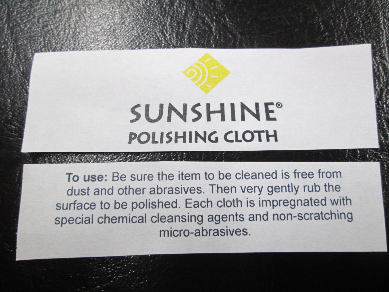 Large Sunshine polishing cloth for jewelry