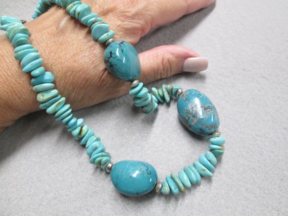 Gorgeous TURQUOISE Necklace>Turquoise Necklace,Men's necklace,Women's Statement necklace,Turquoise jewelry,Turquoise,Southwestern jewelry