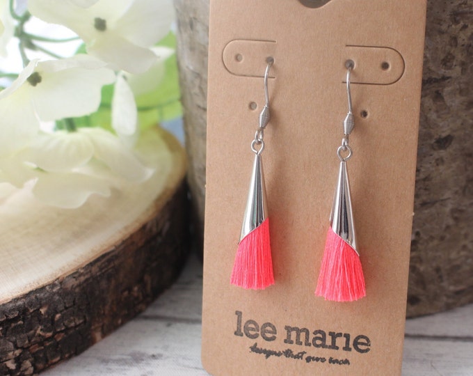 Neon Tassel Earrings (New) main image 1