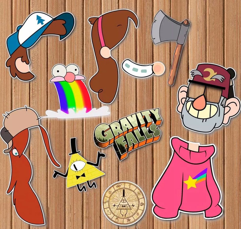Gravity Falls Photo Props, Birthday, Party Etsy