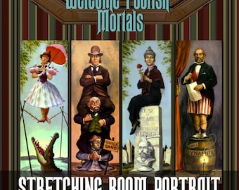 The Haunted Mansion stretching room portraits - Printable