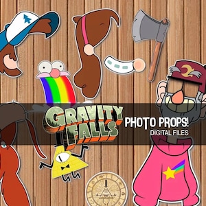 Gravity Falls accesorios para fotos, cumpleaños, fiesta
