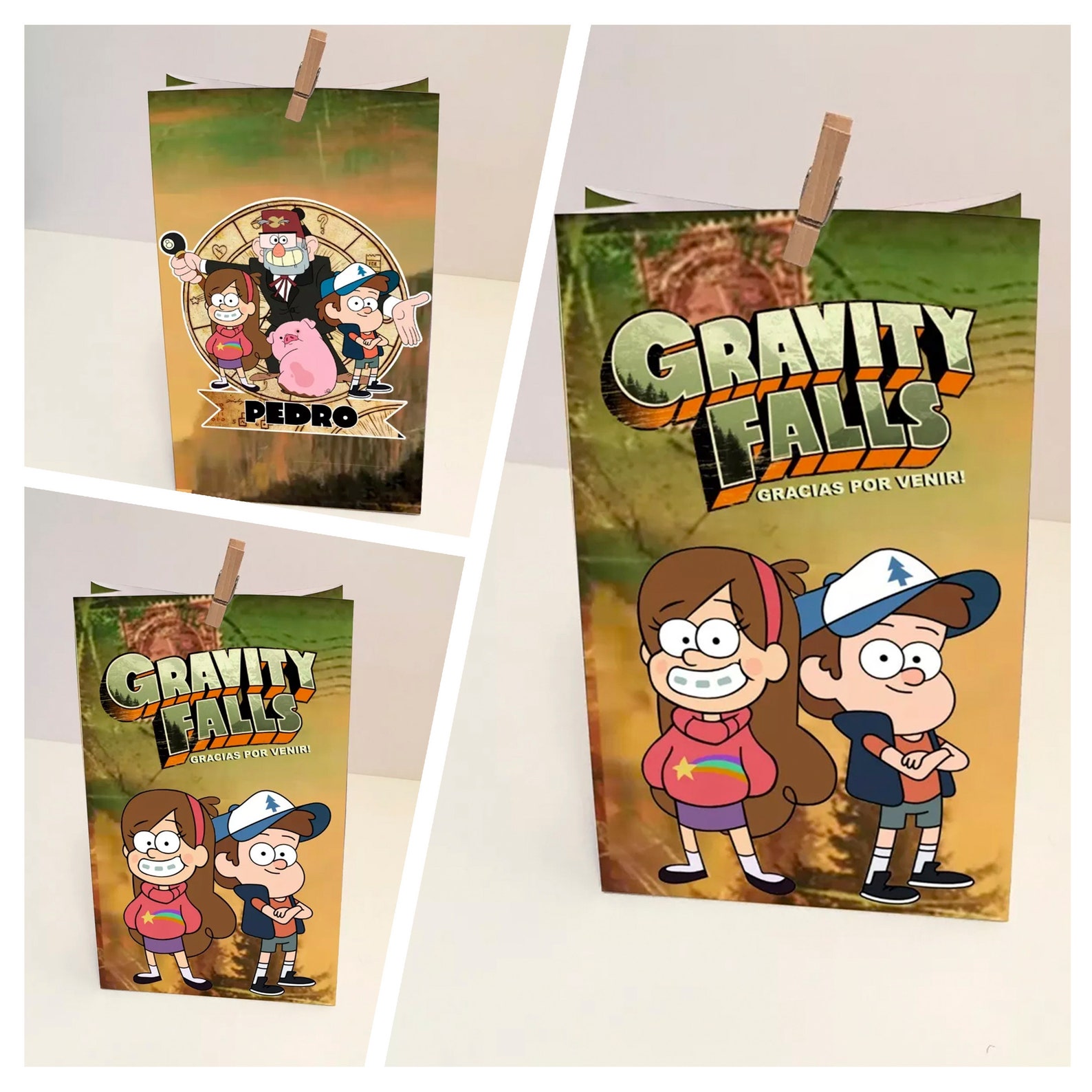 Gravity Falls Digital Printable Bag, Favor Bag, Party Bag - Etsy