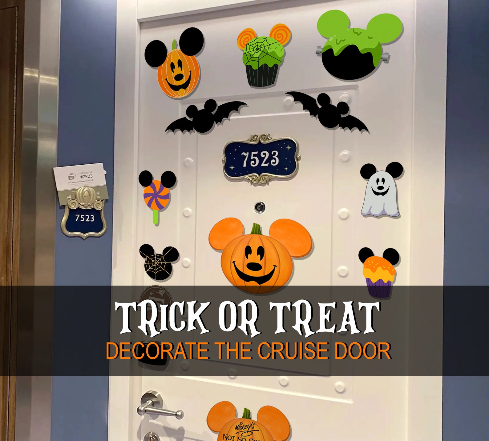 Halloween Mickey Decorations | Halloween Mickey Walls and Windows Decorations | Halloween Mickey ...