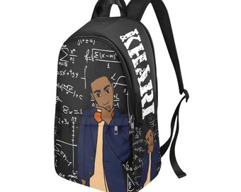 Black Boy Leather Backpack, Brown Boy backpack, Personalized bag, boys, school supplies, black boy joy, custom school bag,