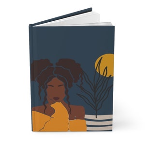 Black girl journal, HBCU, college gift, brown girl journal, black girl journal, black girl notebook, black woman journal, blog, coffee image 3