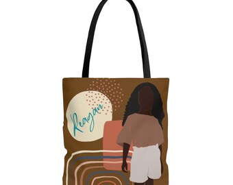 Borsa per ragazza nera, borsa tote di proprietà nera, borsa per ragazza nera, borsa personalizzata, borsa per bambini, borsa per bambini, borsa personalizzata, ragazza nera