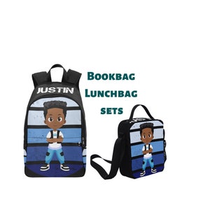 Black boy bookbag, black boy backpack, back to school, black boy joy, black boy bag, custom bookbag, custom bacpack