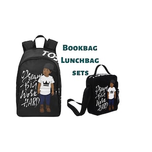 black boy bookbag, black boy backpack, black boy bag, custom bookbag, custom backpack, black boy joy