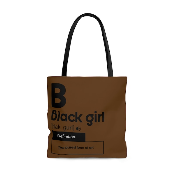 Black girl definition, black girl defined, black girl bag, bgm, afro, black girl svg, girls trip, black girl bookbag, custom beach bag,