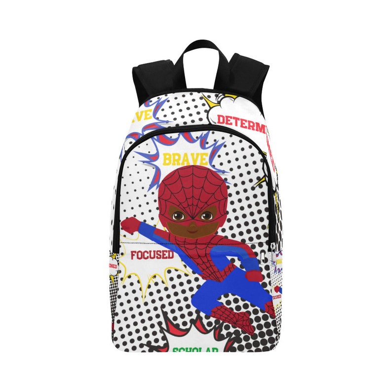 black spiderman bookbag