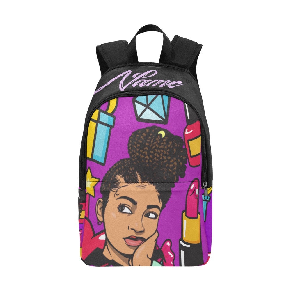 Black girl bookbag Black girl backpack back to school Etsy