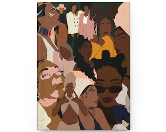black girl journal, black girl notebook, melanin, gift for black girls, gift for writers.