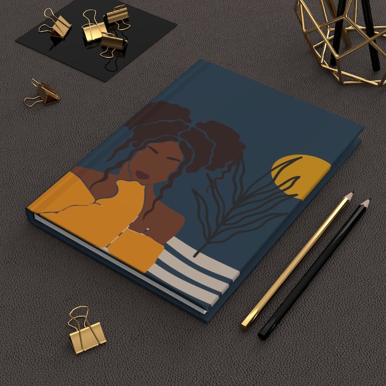 Black girl journal, HBCU, college gift, brown girl journal, black girl journal, black girl notebook, black woman journal, blog, coffee image 6