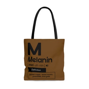 Melanin, Black girl Tote, Melanin Poppin, Personalized bag, HBCU, afro, BLM, , Black girl magic, College gift, Christmas