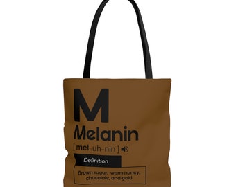 Melanin, Black girl Tote, Melanin Poppin, Personalized bag, HBCU, afro, BLM, , Black girl magic, College gift, Christmas