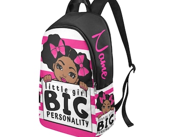 Cartable fille noire, sac à dos fille noire, rentrée des classes, cartable personnalisé, magie fille noire, poppin mélanine, sac fille noire, blm
