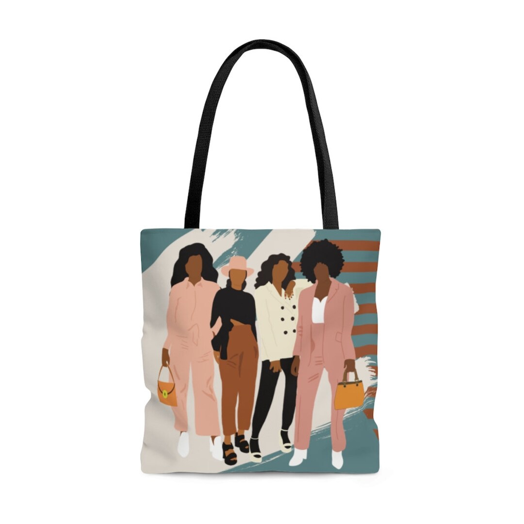 Black Girl Tote, Travel Tote, Black Woman Tote, Black Girl Bag, Girls