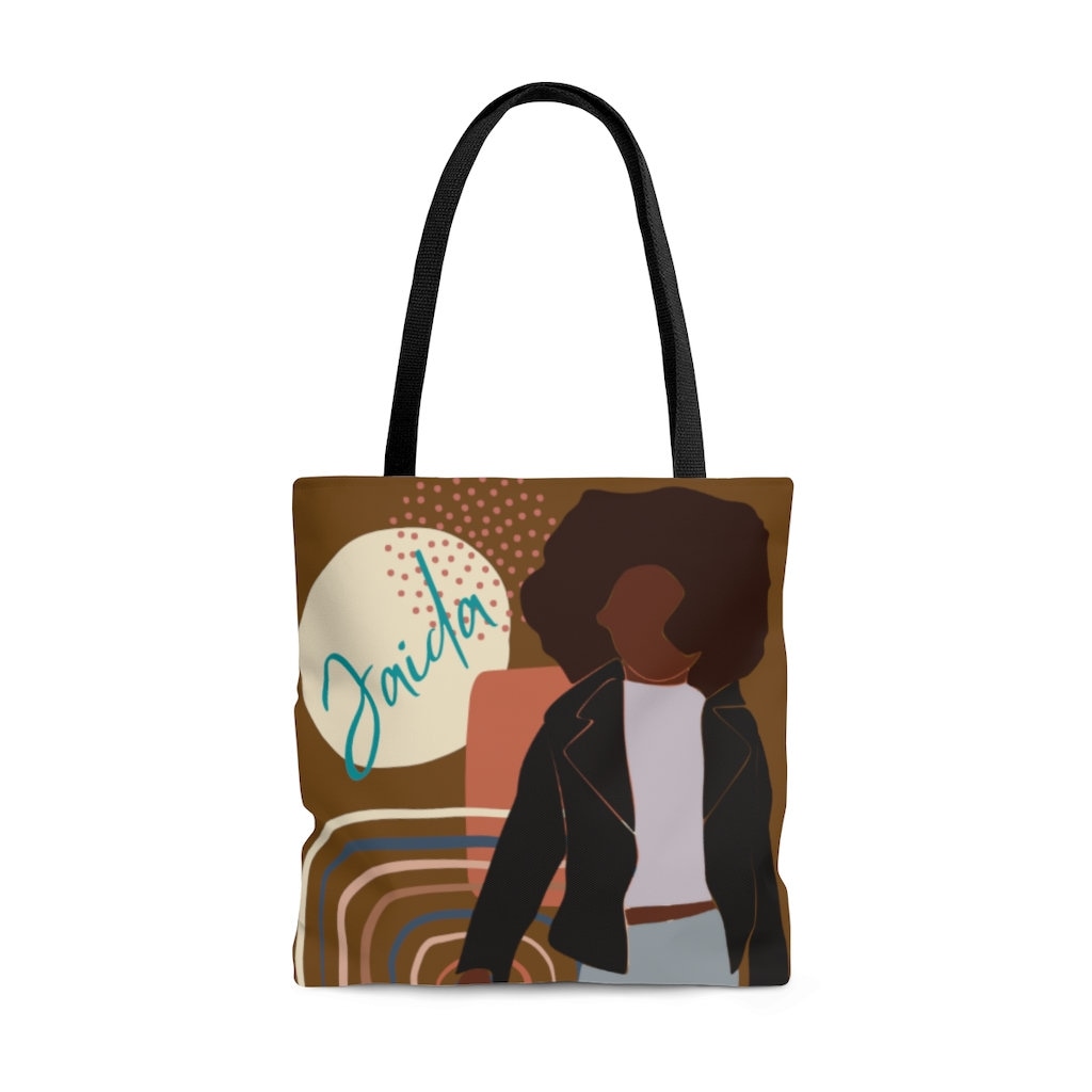 Black Girl Tote Black Girl Bag Black Owned Tote Bag Black Etsy