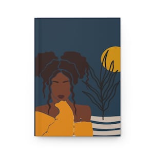 Black girl journal, HBCU, college gift, brown girl journal, black girl journal, black girl notebook, black woman journal, blog, coffee image 1