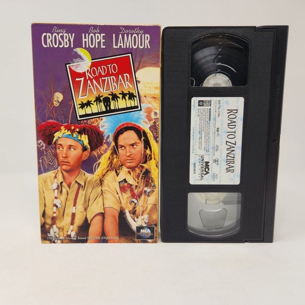 Road to Zanzibar (VHS,1941,1992) Bing Crosby, Bob Hope, Dorothy Lamour (v11)