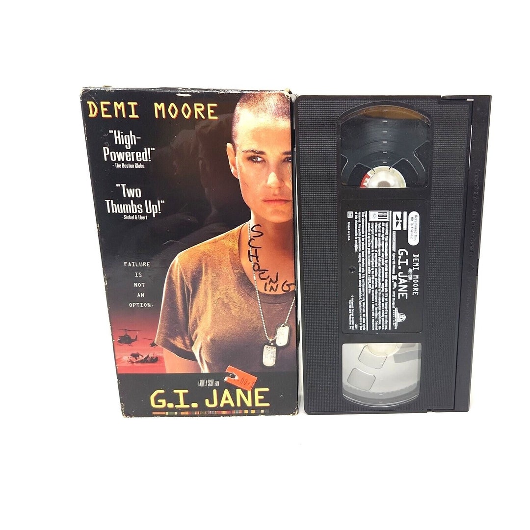 G.I. Jane VHS, 1997 Demi Moore, Rated R Hollywood Pictures v8 - Etsy