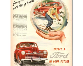 Ford Motor Company 1946 Vintage Print Ad (L7)