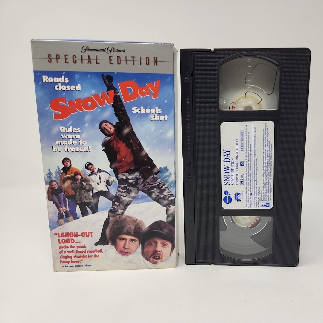 Snow Day VHS 2000 Special Edition Chevy Chase Chris Elliott Etsy
