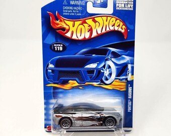 2002 Hot Wheels #119 Pontiac Rageous 1:64 Silver w/Chrome Lace Wheels (dd)