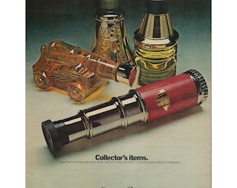 1972 Old Spice Limited Edition Decanters Vintage Print Ad (L1)