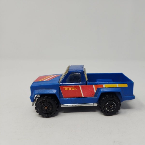 Vintage 1978 Tonka Corp Blue Pickup Truck Made in the USA 4" (jam3)