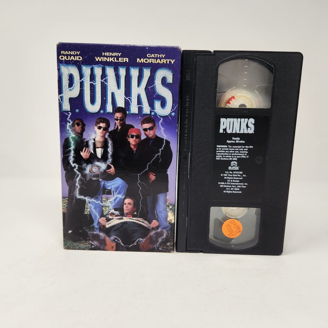 Punks VHS 1999 Randy Quaid Henry Winkler Jessica Alba Cathy Etsy