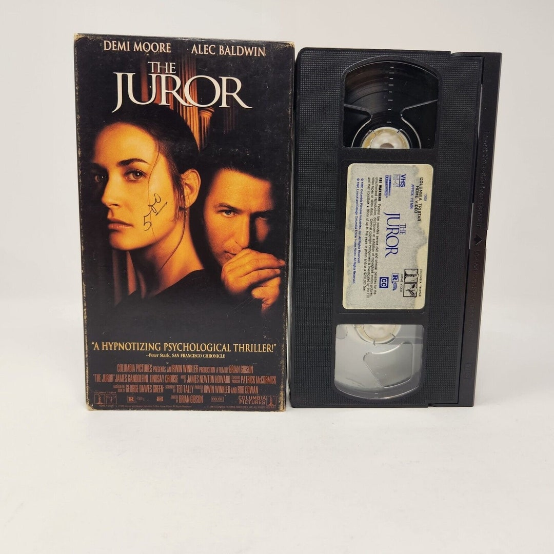 The Juror VHS, 1996 Demi Moore, Alec Baldwin, Rated R v11 Etsy