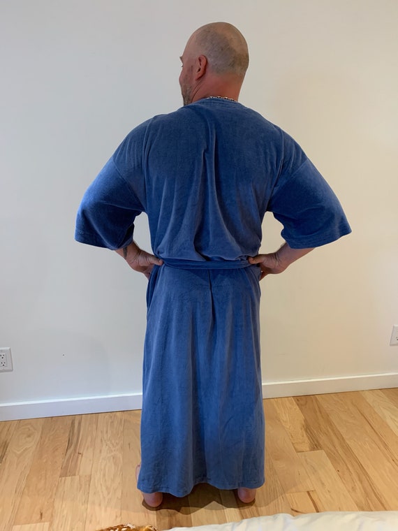 Blue Vintage velvet robe