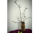 Primitive antique churn Antique floor vase Rustic wooden vase Country tall vase Farmhouse butter churn Primitive umbrella holder Wooden