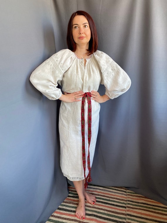 embroidered dress Linen dress Ukraine Embroidery … - image 9