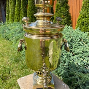 Antique samovar Batashov samovar Soviet Teapot Vintage kettle Antique wood-burning brass  Russian samovar Ukrainian samovar Gift for her