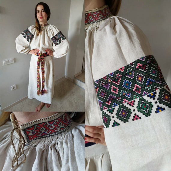 Reserved! Embroidered dress Folk embroidering! Co