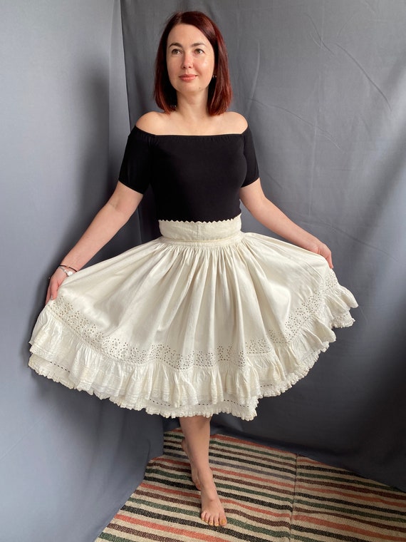Romanian Skirt Hungarian skirt Vyshyvanka skirt V… - image 7