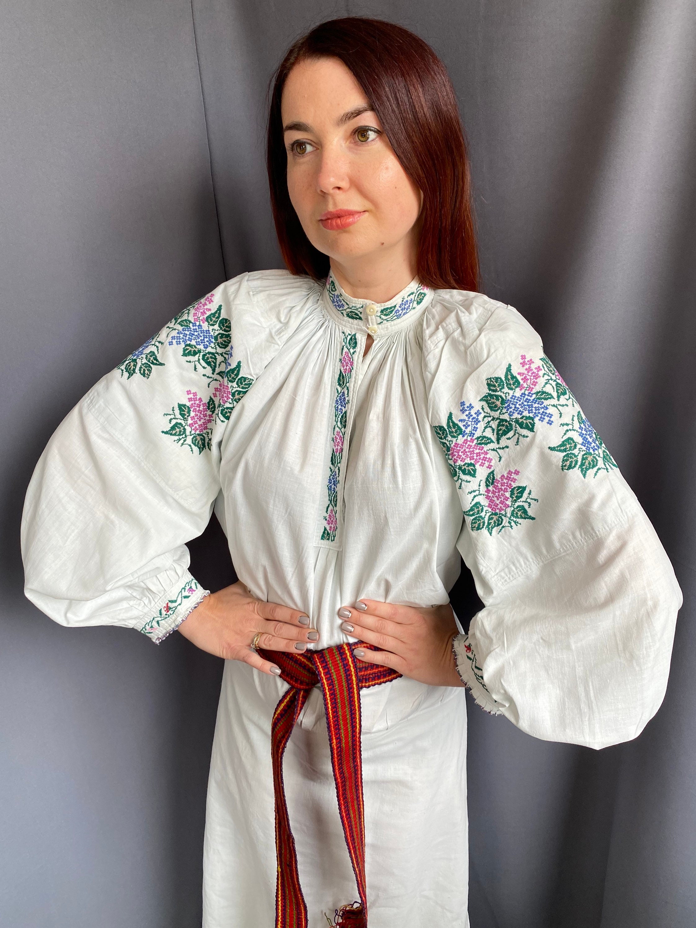 Embroidered Shirt Ukrainian Vyshyvanka Handmade sorochka folk | Etsy
