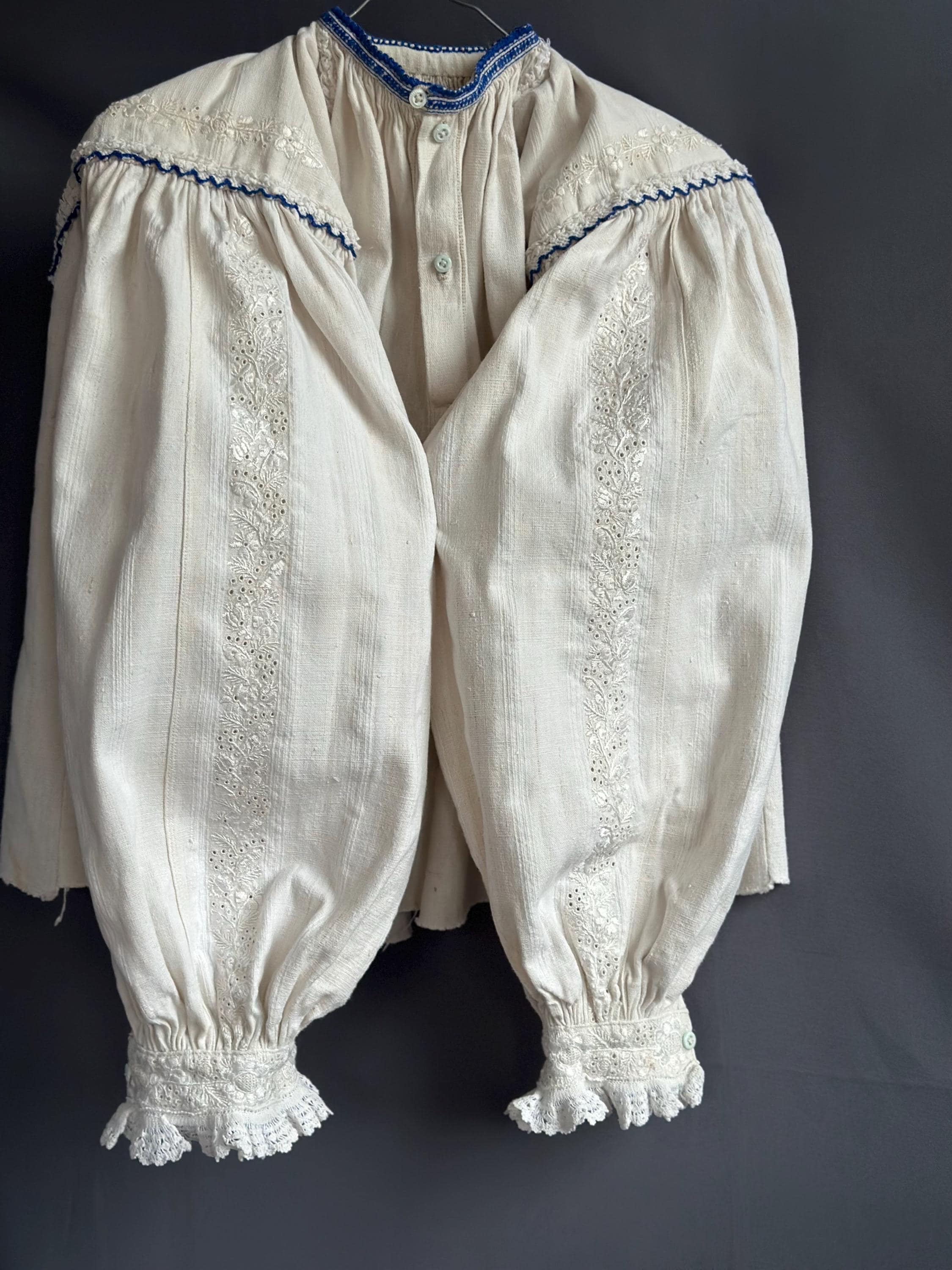 Romanian Antique Romanian Embroidered Blouse Antique Clothes