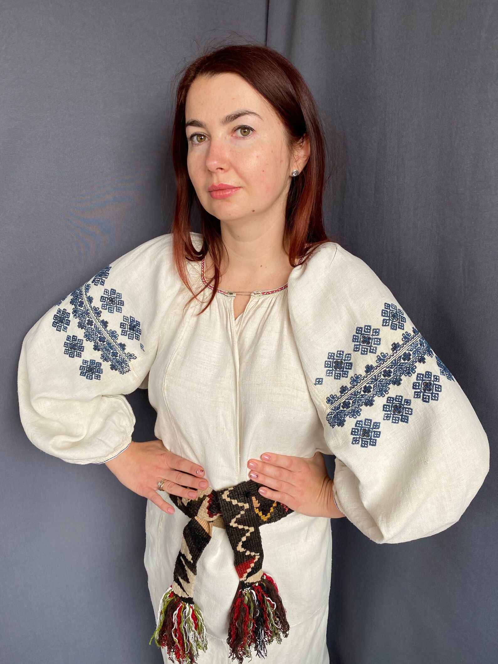 Embroidered Dress Natural Dyed Vintage Dress Ukrainian Dress Etsy UK