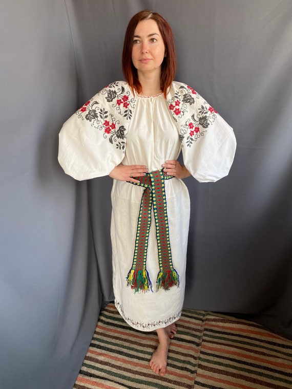 Embroidered dress Folk dress Ukrainian dress Line… - image 4